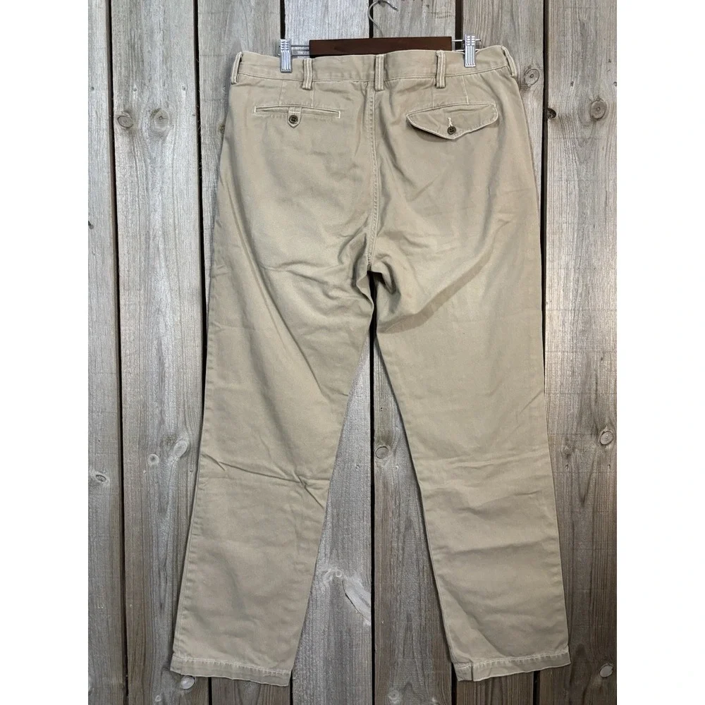Polo By Ralph‎ Lauren Slim Straight Chino Pants Size 36x32 Tan